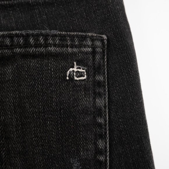 RAG & BONE New York High Rise Ankle Skinny black jeans size 26 - Picture 7 of 11